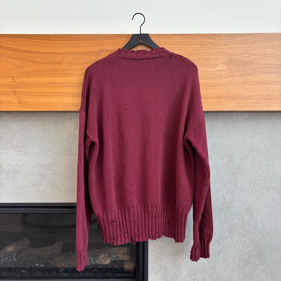 NWOT Marni Men’s Distressed Sweater, Size IT 50/ US L - Picture 13 of 16